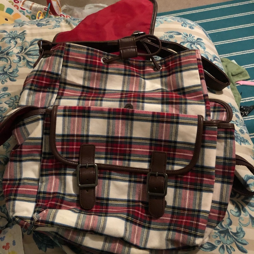 3/$15 Checkered backpack